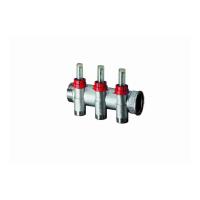 Коллектор запорный 1", с расходомерами, 2 отвода 1/2"EU FAR